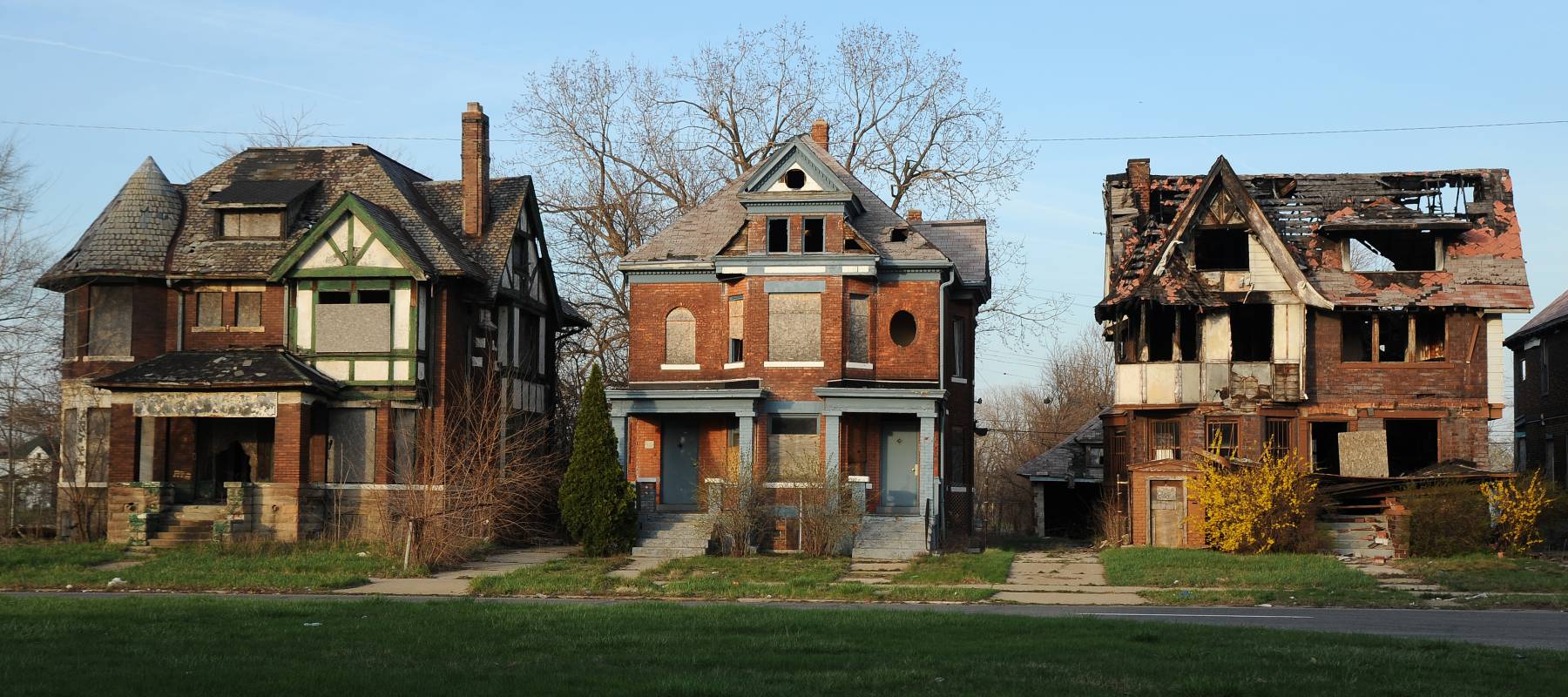 Abandoned properties in Detroit, Michigan, April 13, 2017.