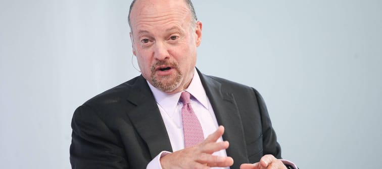 Jim Cramer speaks in 2016 at the Martha Stewart American Made Summit