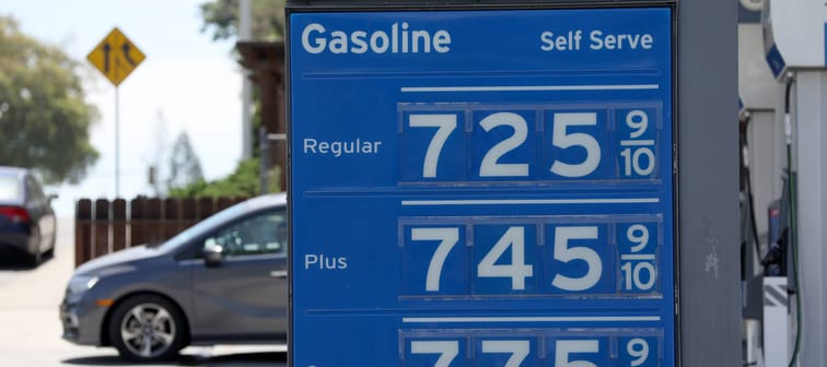 Gas prices over $7.00 a gallon are displayed at a Chevron station in Menlo Park, California, May 25, 2022.