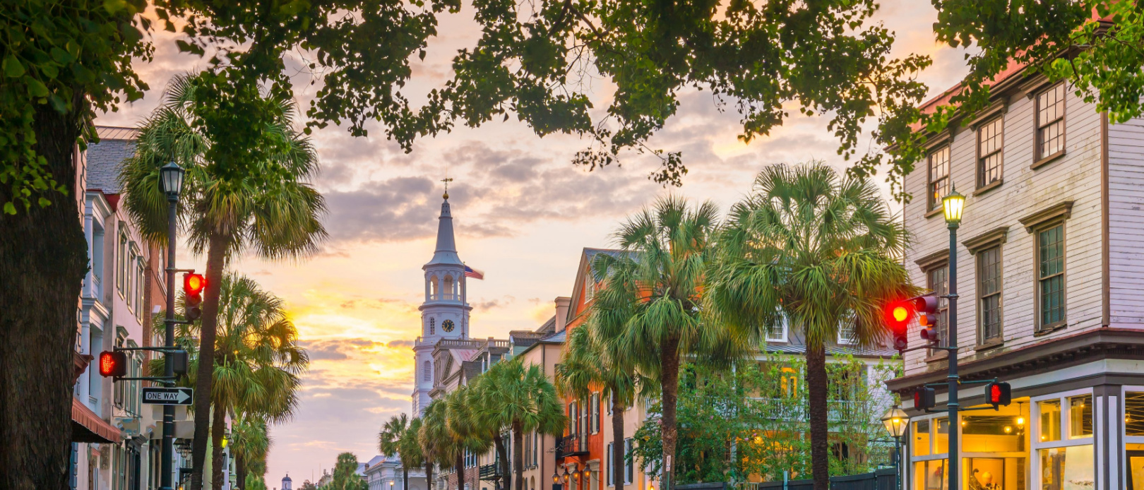 Historical downtown area of Charleston, South Carolina